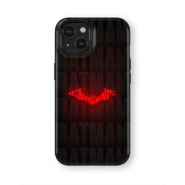 Màu đen nguyên chất logo phát sáng màu đỏ Thích hợp cho iPhone 17ProMax 16Pro 15 11 12 13 14 xs XR 17Air Vỏ bảo vệ hai lớp chống sốc Vỏ điện thoại
