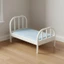 Giường Nhà Búp Bê Bằng Nhựa Đầu Cong Thu Nhỏ Nhà Búp Bê Giường Đầu Slatted Giả Vờ Chơi