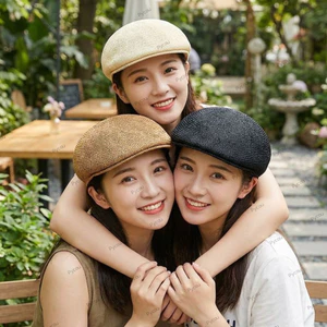Mũ Rơm PYCOU, Tấm Che Nắng Màu Trơn Mũ Panama, Lưới Chống Nắng Có Thể Điều Chỉnh Thời Trang Mũ Đi Biển Thoáng Khí Mùa Hè