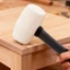 Scratchnon-Scratch Cao su Mallet Tay cầm thoải mái Búa cao su chống sốc cho chuyên gia, Lắp đặt gạch, Chế biến gỗ, Sửa chữa công việc