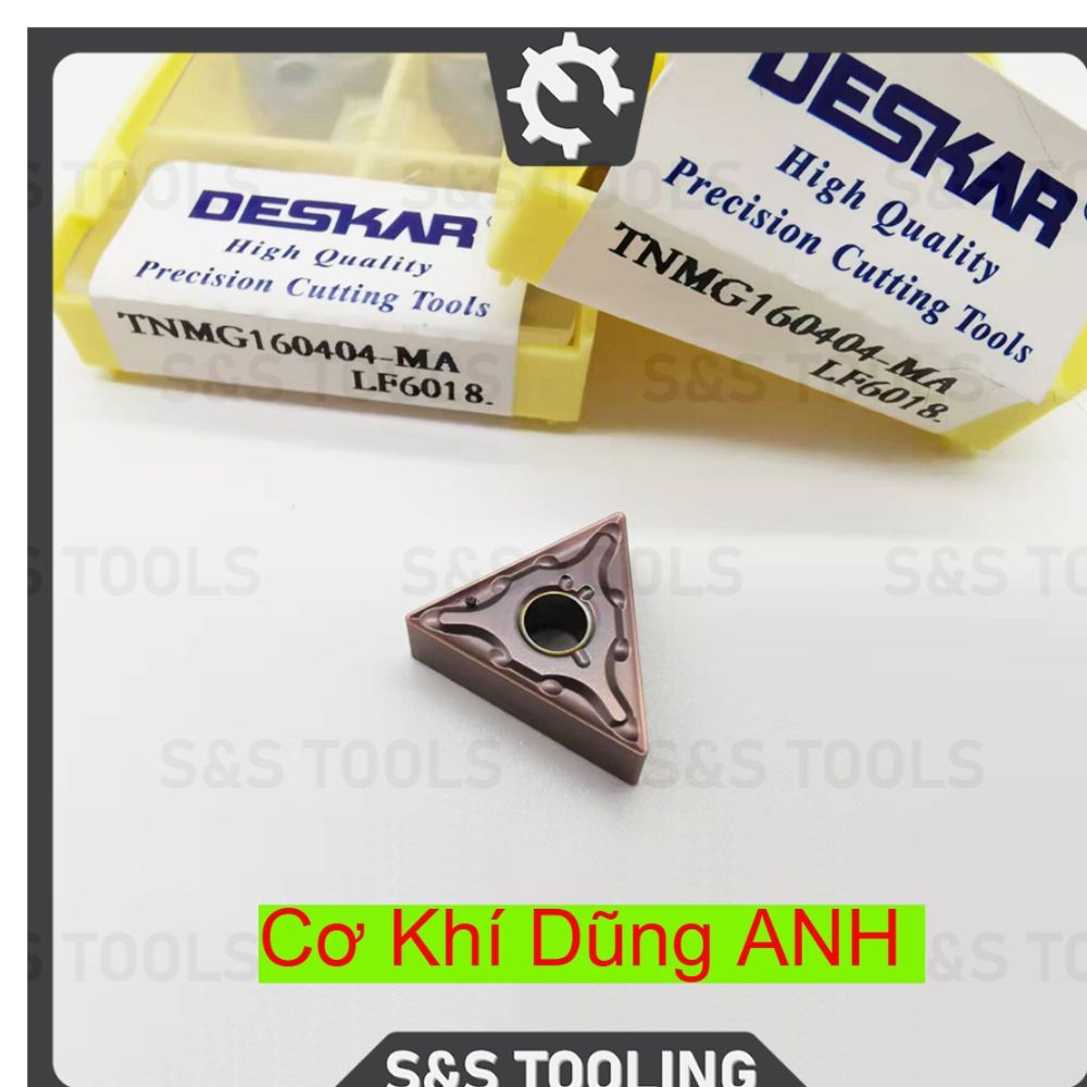 Chip tiện T16 hạt nặng chịu va đập DESKAR tiện thép inox rất ngon