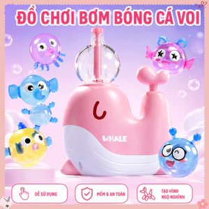 Máy Bơm Bóng Bay Ma Thuật Cá Voi – Đồ Chơi DIY , Tự Làm Bóng Thú Cưng Dính Tay, Giải Tỏa Căng Thẳng, Quà Tặng Thú Vị