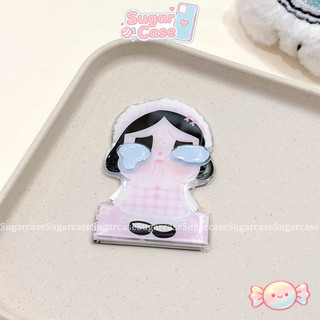 Thời trang Hoạt hình dễ thương Crybaby Giá đỡ điện thoại Ba chiều Cô gái di động Cô gái mát mẻ Giá đỡ gấp