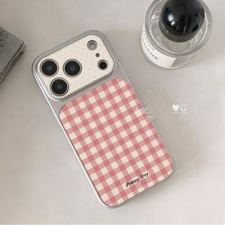 Đơn Giản Màu Hồng Trắng Sọc Điện Thoại Trường Hợp For iPhone 17 16 15 14 13 12 11 Pro Max X Xr Xs Max