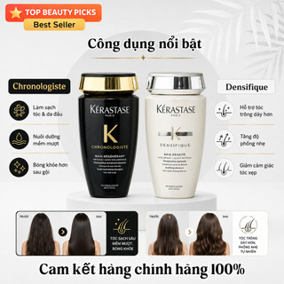Kérastase Chronologiste Bain Régénérant & Densifique Bain Densité Dầu Gội Phục Hồi Tóc Cao Cấp