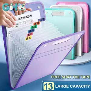 GHX 13 Thơ Thư Mục Tập Tin Di Động A4 Kích Thước Chữ Macaron Màu Accordian Tổ Chức Tài Liệu Cho Lớp Học Văn Phòng Lưu Trữ Tại Nhà VN