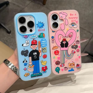 Ốp lưng phong cách thiết kế sáng tạo hai lớp bảo vệ cho iPhone 17/16/15/14/13/12/11 Pro