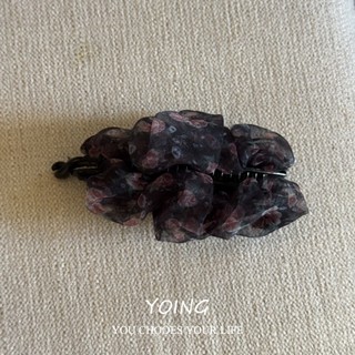 Yoing / Retro Floral Gạc Scrunchy Phụ kiện tóc buộc tóc