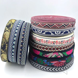 9cm Phong Cách Dân Tộc Jacquard Ruy Băng Rộng Phong Cách Dân Tộc Ruy Băng Hanfu Phụ Kiện Quần Áo Cắt Tỉa DIY Chất Liệu QA72