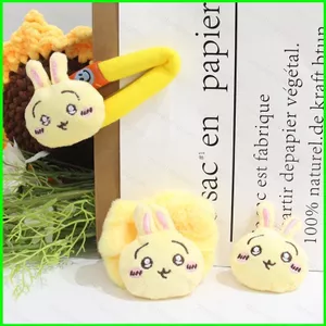 PS1 Chiikawa Usag Plushie Hoạt Hình Anime Sang Trọng Buộc Tóc Kẹp Tóc Búp Bê Quyến Rũ SP1
