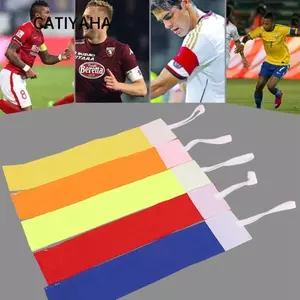 Dây đeo tay bóng đá CATIYAHA, móc Nylon và vòng đeo tay màu trơn, Huy hiệu tay đàn hồi