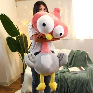 Influencer Mắt Lớn Gà Nhỏ Sang Trọng Đồ Chơi Dễ Thương Muppet Sáng Tạo Búp Bê Gà Trẻ Em Gối Ngủ Nữ Quà Tặng Sinh Nhật 260604