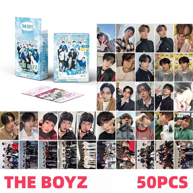 Bộ 50 Thẻ Lomo Hình ba chiều Laser Boyz BẰNG Bưu thiếp JACOB KEVIN MỚI Q ERIC Photocards YM