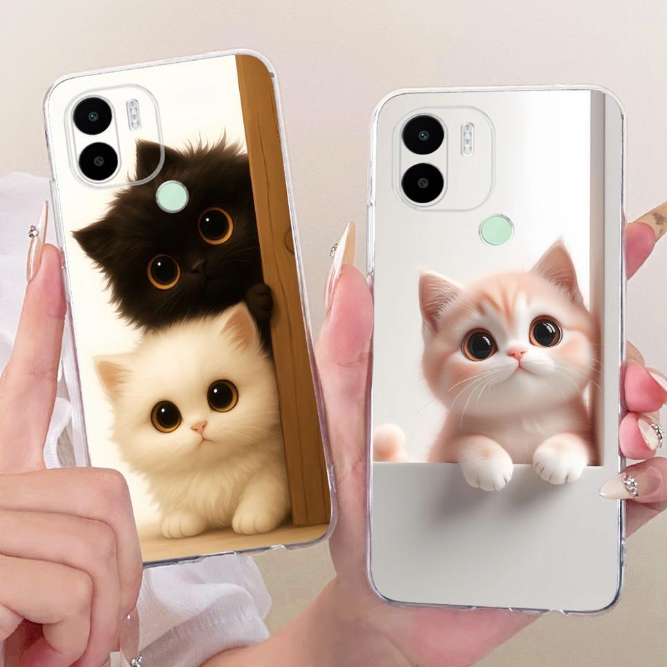 Dành Cho Xiaomi Redmi A1 + A2 + A1 Plus A2 Plus Ốp Điện Thoại Đáng Yêu Mèo May Mắn Túi In Hình Ốp Lưng Silicon Mềm Trong Suốt