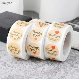 Luckyew 500 Chiếc Thank You Stiers Seal Nhãn Giấy Tròn Nhãn stier Để Trang Trí TQ