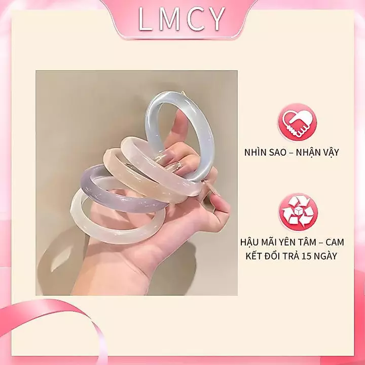 VÒNG TAY ĐÁ MẮT MÈO PASTEL BẠCH NGUYỆT QUANG HỢP MỆNH, VÒNG TAY MÃ NÃO SÁNG BÓNG LMCY - 01