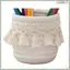 Giỏ dây Cotton dệt tay Đồ chơi lưu trữ để bàn Hộp đựng mỹ phẩm Chìa khóa Giỏ đựng đồ ăn nhẹ màu trắng