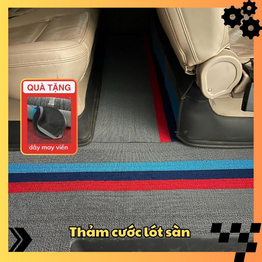 Thảm cước lót sàn xe 16 chỗ kích thước 9m x 53cm và 4.5m x 1.05m
