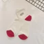 Vớ tất cổ trung trắng đỏ thêu icon Hello Kitty nơ sọc chấm bi tatvoso23