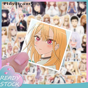 < Pluscloth > 50 Miếng Dán Hoạt Hình Anime Nhật Bản My Dress Up Darling Cô Gái Dễ Thương Decal Chống Thấm Nước PVC Dính Văn Phòng Phẩm Vali Laptop Nhật Ký Miếng Dán DIY Trang Trí