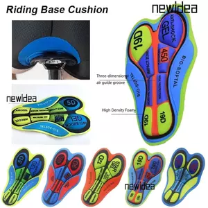 NEWIDEA 1 Chiếc Đệm Đế Đi Xe, Chống Sốc 5D 9D 12D 19D 20D Quần Short Đi Xe Đạp Đệm, Bọt Biển Bền Thoáng Khí Đồ Lót Silica Gel Pad Phụ Kiện Đi Xe Đạp