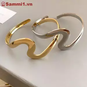 Vòng đeo tay hình sóng ZK Trang sức thanh lịch tối giản dành cho nữ VN