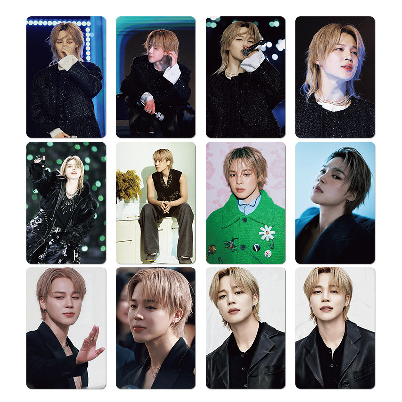 LINXX 55 Chiếc BTS Jimin Lomo Cards Kpop Boy Group Idol Photocard Set Bộ sưu tập quạt Hàng hóa Lễ hội Quà tặng Bộ sưu tập Thẻ ảnh