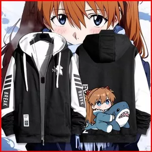 GC1 NEON GENESIS EVANGELION EVA Ayanami Rei anime dây kéo Áo khoác Unisex Top GC1