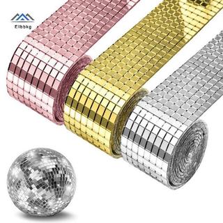ELBBKG 4x100cm Gương Khảm Gạch Stiers DIY Tự Dính Mini Vuông Acrylic Tường Stier Thủ Công Đảng Trang Trí Nhà Mới