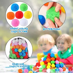 Bóng Xốp Nước Có Thể Tái Sử Dụng 60 Chiếc Đầy Màu Sắc Refill WaterBalloons Đồ Chơi Mùa Hè Bóng Cho Bể Bơi Và Sân Sau sonlekvn