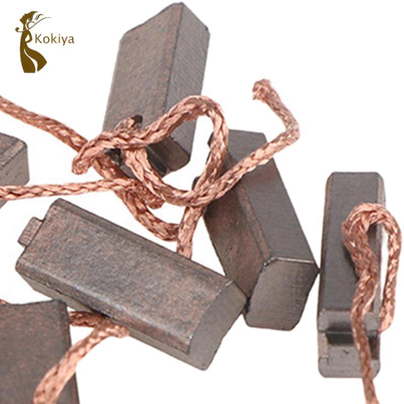 10 Cái Chung Động Cơ Điện Bàn Chải Carbon Bộ Điều Chỉnh lưỡng kim Với Bên Dây Thay Thế Công Cụ Điện Cho Xe Ô Tô Ô Tô
