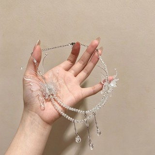 1 chiếc vòng cổ bướm mới của cô dâu, váy cưới treo tai, bầu không khí ngọt ngào, phụ kiện khí chất