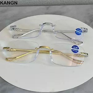 Kính mắt vuông KANGN, Kính đọc sách chống ánh sáng xanh PC chặn màu xanh, Kính mắt siêu nhẹ cổ điển Kính mắt quang học Kính mắt văn phòng