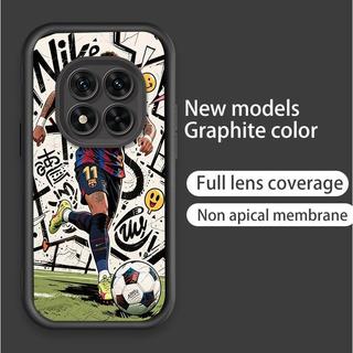 Ốp Lưng Cho Redmi Note 14 Pro 5G Hoạt Hình Silicon Mềm TPU World Cup Bóng Đá Mắt Thiên Thần Vỏ Điện Thoại Chống Sốc