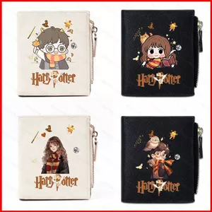 GC2 Harry James Potter Hoạt Hình Anime Di Động Ngắn Dây Kéo Ví Đa Chức Năng Và Nhiều Khe Cắm Thẻ Túi Đựng Thẻ CG