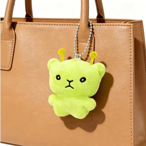 Dễ Thương Quirky Trừu Tượng Xanh Người Ngoài Hành Tinh Sang Trọng Mặt Dây Chuyền Móc Khóa Mô Phỏng Sang Trọng Nhồi Bông Ngoài Hành Tinh Túi Mèo Trang Trí Hoạt Hình Sinh Nhật Quà Giáng Quà Tặng
