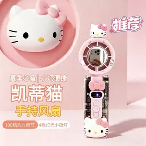 Đề Nghị HelloKitty Quạt Lạnh Nhỏ Có Thể Gập Lại Lạnh Ice Pack Du Lịch Tiện Lợi Tuổi Thọ Pin Dài Quạt Sạc USB