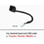 Cáp chuyển đổi USB điều hướng 4PIN Android thích hợp cho Mazda / Honda / Toyota / sửa đổi máy chủ điều hướng CD ô tô chính hãng