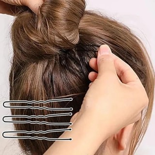 Kẹp tóc hình chữ U thời trang nữ - Kẹp tóc gợn sóng vô hình màu đen