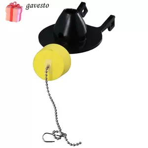 Bộ thay thế nắp bồn cầu GAVESTO, Bộ nắp bồn cầu 2 Inch tiêu chuẩn của Hoa Kỳ, thay thế viền màu đen màu vàng Phao Vợt Vỏ bồn cầu cổ điển