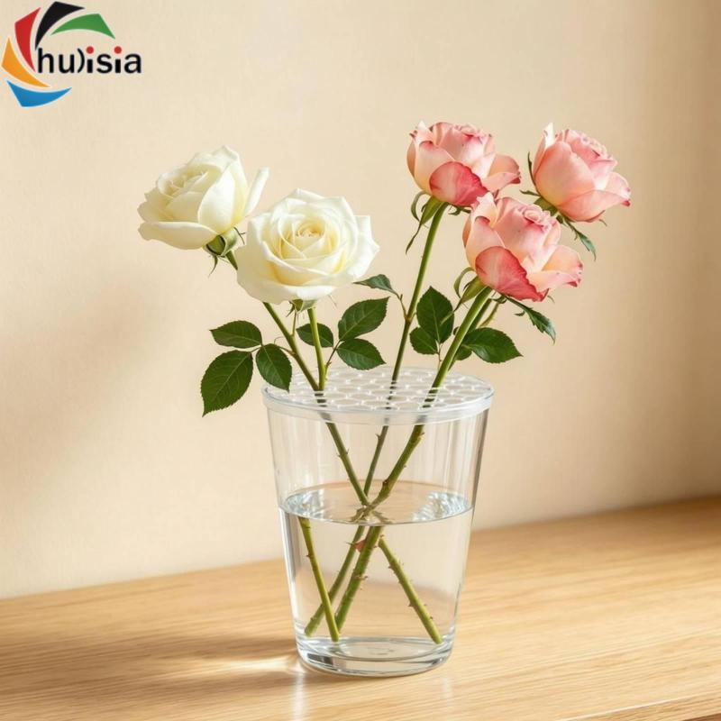 Chulisia Silicone Hoa Ếch Tròn Tổ Ong Lưới Hoa Bình Lưới Lắp Dễ Dàng Vệ Sinh Trang Trí Phụ Kiện Có Thể Giặt Được