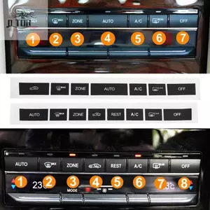 Nhãn dán sửa chữa nút đen cho bảng điều hòa Mercedes 2010-2016 Mẫu