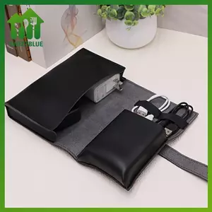 SWEET 1 Hộp đựng phụ kiện trường học công nghệ di động bằng da PU dành cho cáp, bộ sạc, bút lưu trữ du lịch bền bỉ n