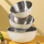 Bộ Inox Nhật Bản Thoát Mì 304 Quy Mô Lưu Vực Nướng Bánh Hàn Quốc Đánh Trứng Loại Giỏ Salad 6GSQ