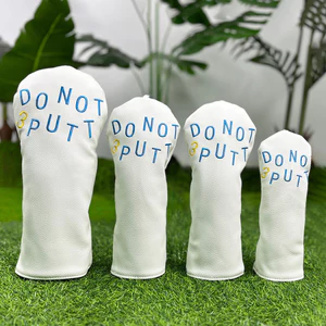 Vỏ câu lạc bộ Golf Đơn giản Không đặt chữ thêu số. 1 Vỏ bảo vệ chống thấm nước bền PU bằng gỗ