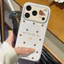 Ốp lưng iPhone họa tiết da mạ chấm bi họa tiết gấu iPhone 17 16 15 14 13 12 11 Pro Max Plus Max