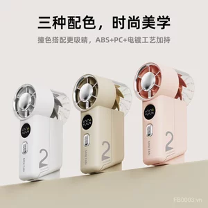 2026 Mới usb Quạt Cầm Tay Màn Hình Kỹ Thuật Số Bán Dẫn Làm Lạnh Ngoài Trời Di Động Nhỏ Bỏ Túi Quạt RW3W