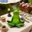 <cosyh>Resin Garden Yoga Amphibian Decor Sculpture for Outdoor Home Tabletop Decor