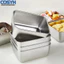 <cosyh>Set of 6 Stainless Steel Food Storage Containers Stackable with See Through Lids