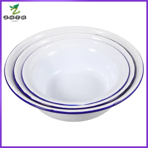 3 Chiếc Nấu Ăn Phục Vụ Hộ Gia Đình Men Đồ Bát Lớn Vintage Bát Bếp Nồi zhenghtr